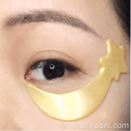 Masque pour les yeux au collagène avec patch gel pour les yeux en or 24 carats